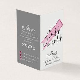 Glanz wie eine Boss Faltenkarte Visitenkarten