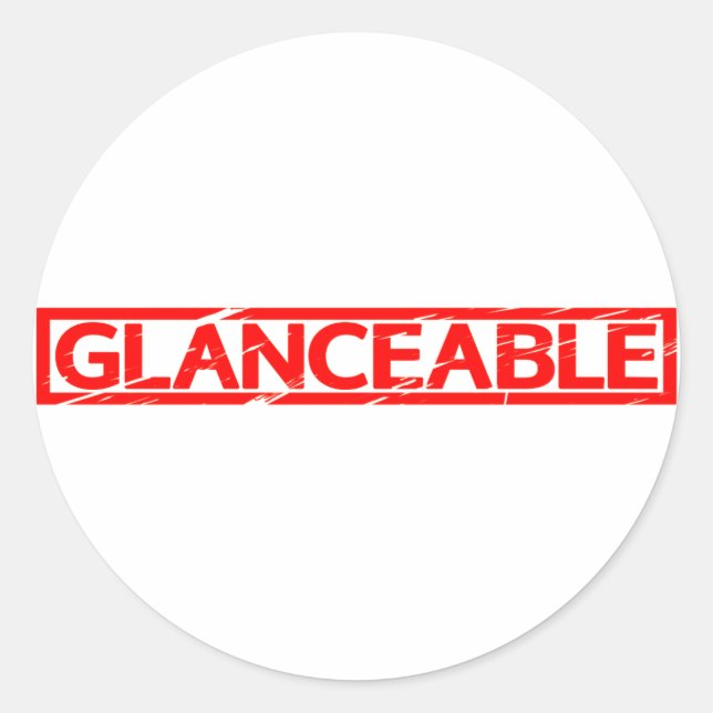 Glanzbare Briefmarke Runder Aufkleber (Vorderseite)
