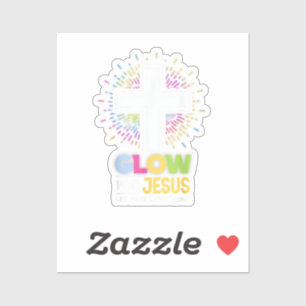 Glänze für Jesus Christliches Kreuz T-Shirt Jesus Aufkleber