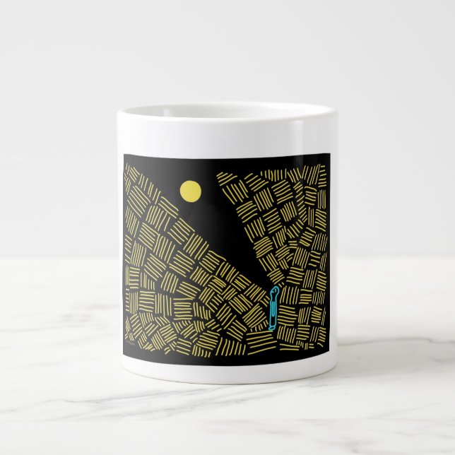 Glänzen Sie Ihr Licht Jumbo-Tasse (Vorderseite)