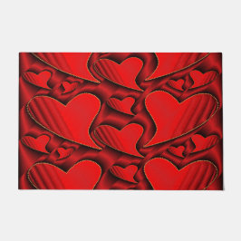 glänzend, Liebe, Herz, Rot, Valentin, Romantik, Ro Fußmatte