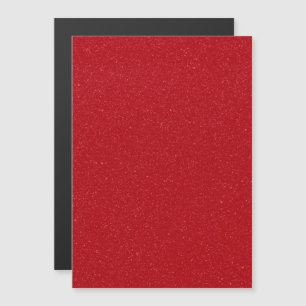 Glänzend Tomatenrot Magnetische Karte – Anpassbar