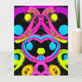 glänzende abstrakte Kunst Karte