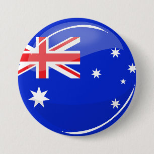 glänzende australische Flagge Button