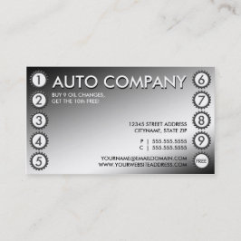 glänzende Ganglochkarte Treuekarte