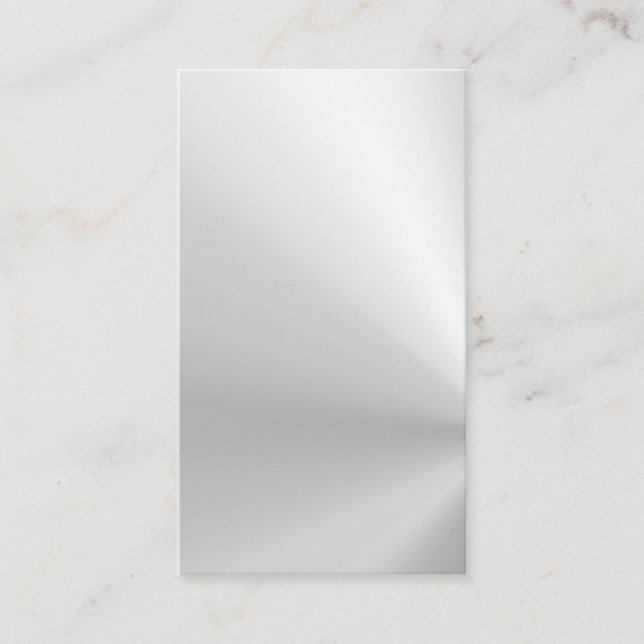 glänzende gebürstete AluminiumVisitenkarte Visitenkarte (Vorderseite)