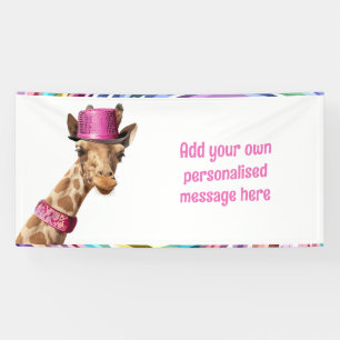 Glänzende Giraffe Banner
