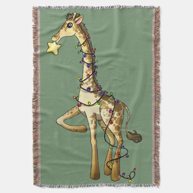 Glänzende Giraffe Decke (Vorderseite Vertikal)