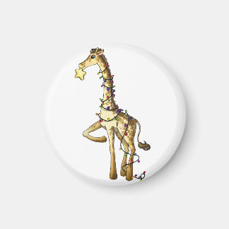 Glänzende Giraffe Magnet