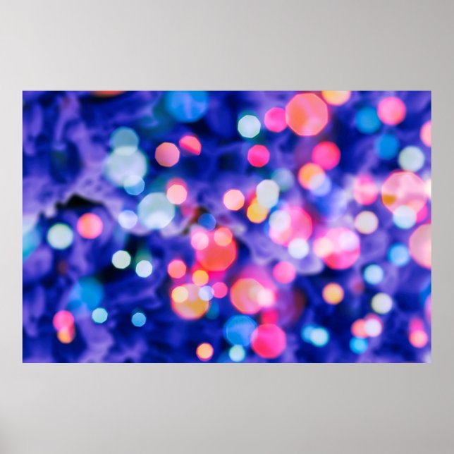 glänzende Glühbirnen Hintergrund:Unschärfe von C Poster (Vorne)