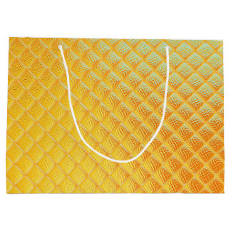 Glänzende goldene Platte Große Geschenktüte