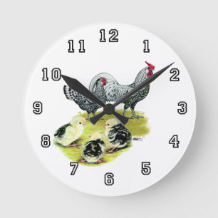 Glänzende Hamburg-Familie Runde Wanduhr