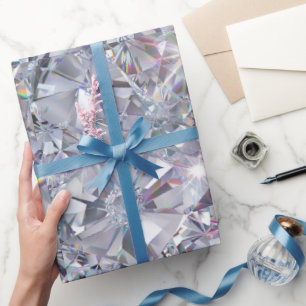 Glänzende klare Diamanten Geschenkpapier