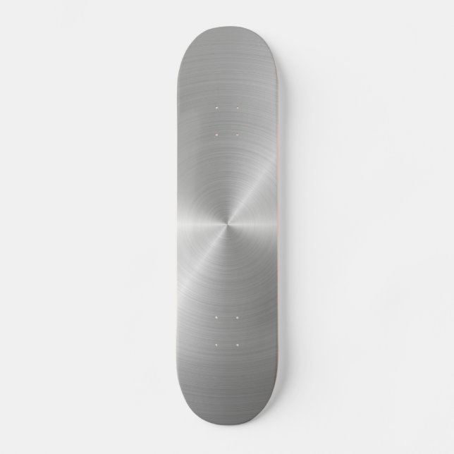 Glänzende Kreispoliermetallbeschaffenheit Skateboard (Vorderseite)