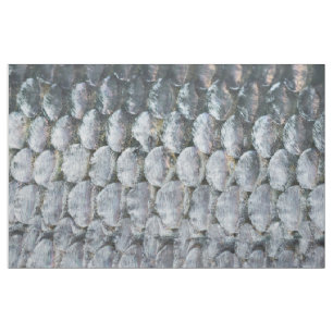 Glänzende Lachs-Skalen Stoff