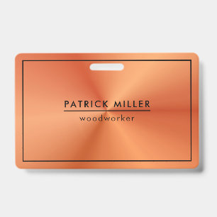 Glänzende metallische Orange Textur schwarze Akzen Ausweis