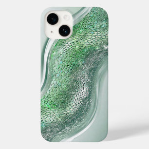 Glänzende Oberfläche mit organischen Mustern Case-Mate iPhone 14 Hülle