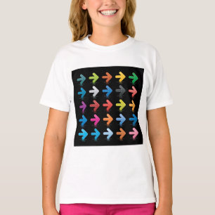 Glänzende Pfeile Set Lebendige Richtungspfeile T-Shirt