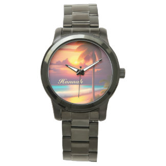 Glänzende Poster Armbanduhr