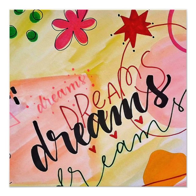 Glänzende Poster-Träume Poster (Vorderseite)