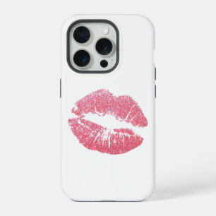 Glänzende rosa Lippen iPhone 15 Pro Hülle