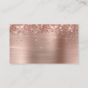 Glänzende Roségold-Folie Blanko Platzkarte