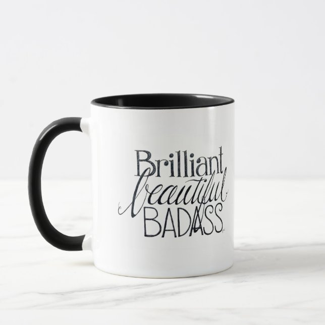 Glänzende schöne Badass Tasse (Links)