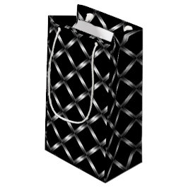 Glänzende schwarze kleine Geschenk-Tasche Geschenktüte