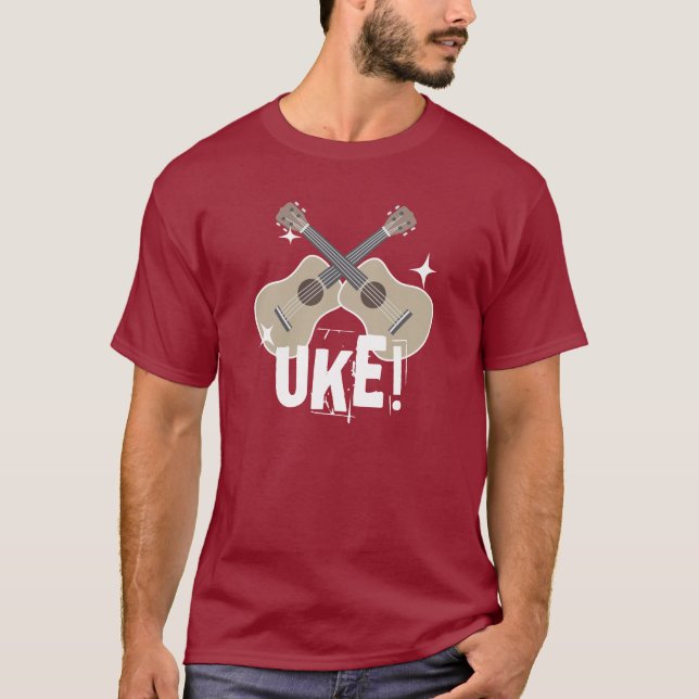Glänzende ÜberfahrtUkuleles Uke! Shirt (Vorderseite)