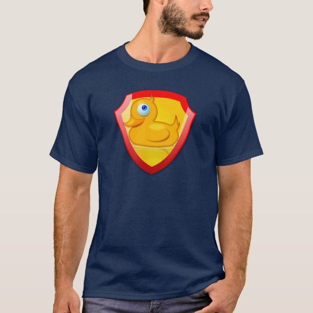 Glänzende Verteidiger-Ente T-Shirt (Vorderseite)