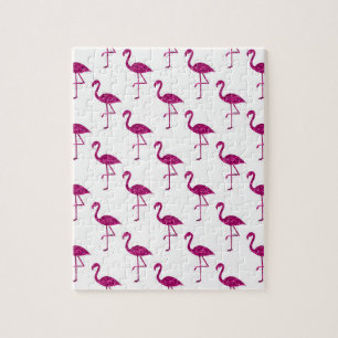 Glänzender Flamingo Rosa Glitter Funken Muster Puzzle