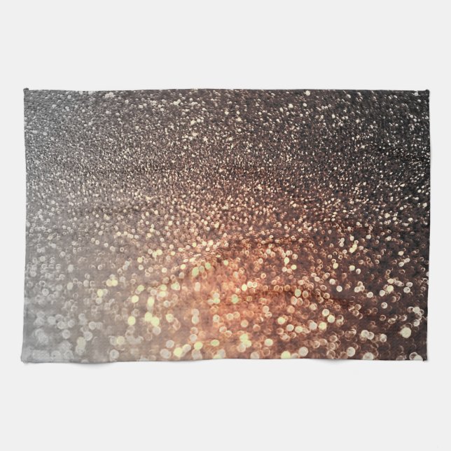 Glänzender Glitter des Ombre Handtuch (Horizontal)