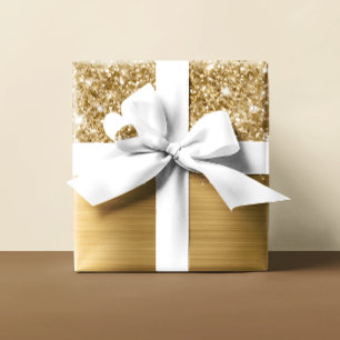 Glänzender Gold Glam Geschenkpapier