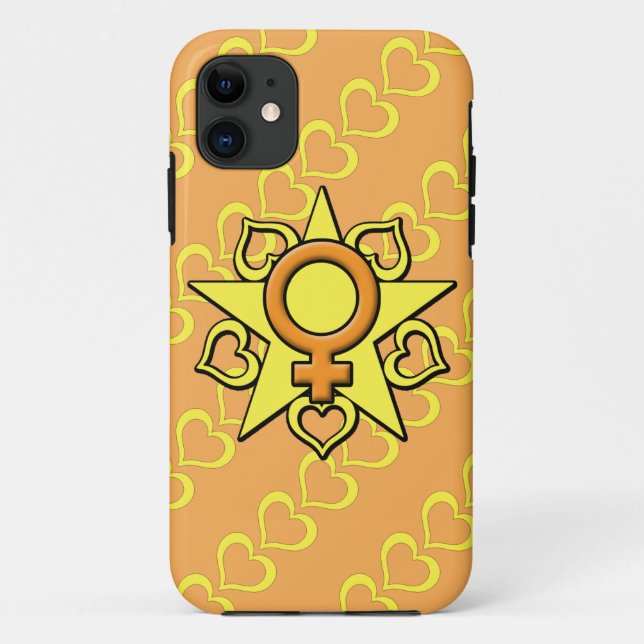 Glänzender Herz-Telefon-Kasten Case-Mate iPhone Hülle (Rückseite)