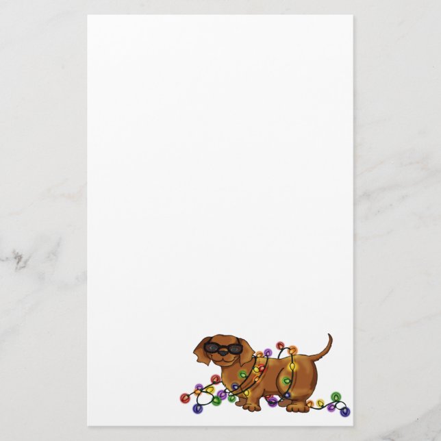 Glänzender Hund Briefpapier (Vorderseite)