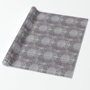 Glänzender moderner Engel Vintage-Blumenrose Geschenkpapier