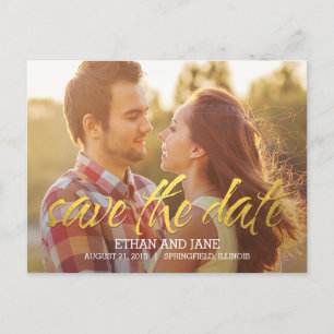 Glänzender Moment Save The Date Postkarte