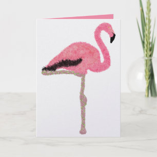 Glänzender rosa Flamingo Strand Weihnachten