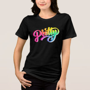 Glänzender Schöner Regenbogen – Damen Mode T-Shirt Tri-Blend Shirt