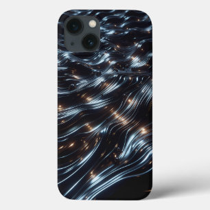 Glänzender schwarzer Chrome-Flüssigkeitshandykoffe Case-Mate iPhone Hülle