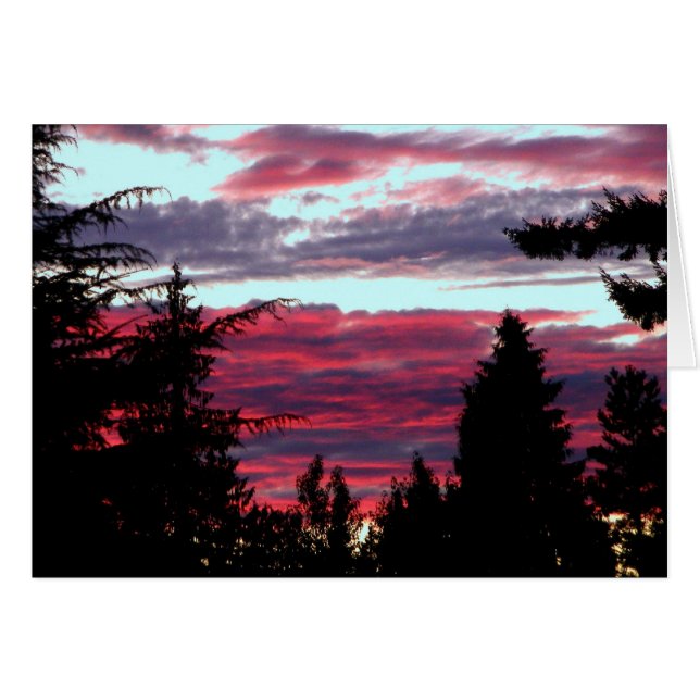 Glänzender Sonnenuntergang (Vorderseite (Horizontal))