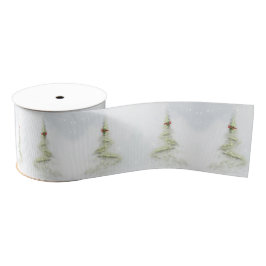 Glänzender Weihnachtsbaum elegante Schleife Ripsband