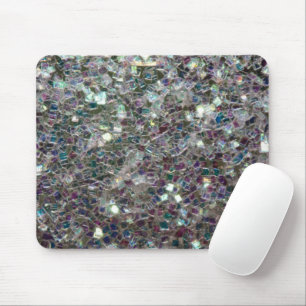 Glänzendes farbenfrohes Silbermosaik Mousepad