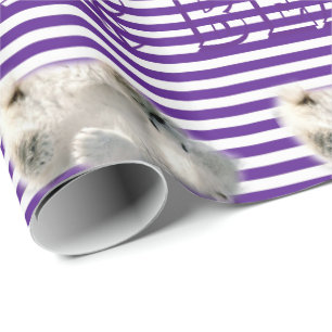 Glänzendes Geschenkpapier Eisbär Liebe