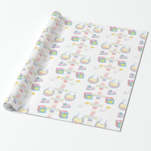 Glänzendes Geschenkpapier Neue Babyparty