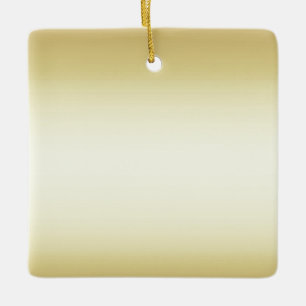 Glänzendes glänzendes Golddoppeltes versah mit Keramikornament