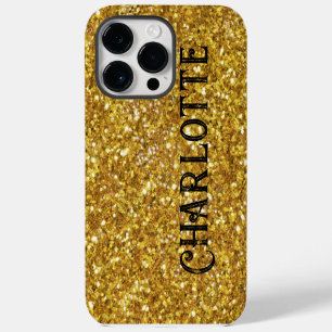 Glänzendes Gold-Glitter-Muster Case-Mate iPhone iPhone 14 Pro Max Hülle