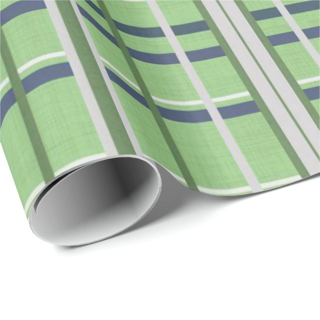 Glänzendes grün kariertes Geschenkpapier (Rolleneckpunkt)