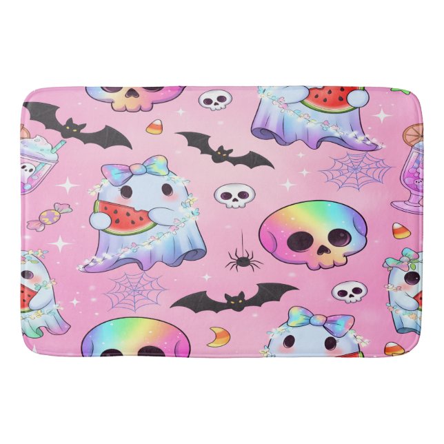 Glänzendes Halloween Badematte (Vorderseite)
