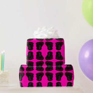 Glänzendes magisches schwarzes Kaninchen für Glück Geschenkpapier